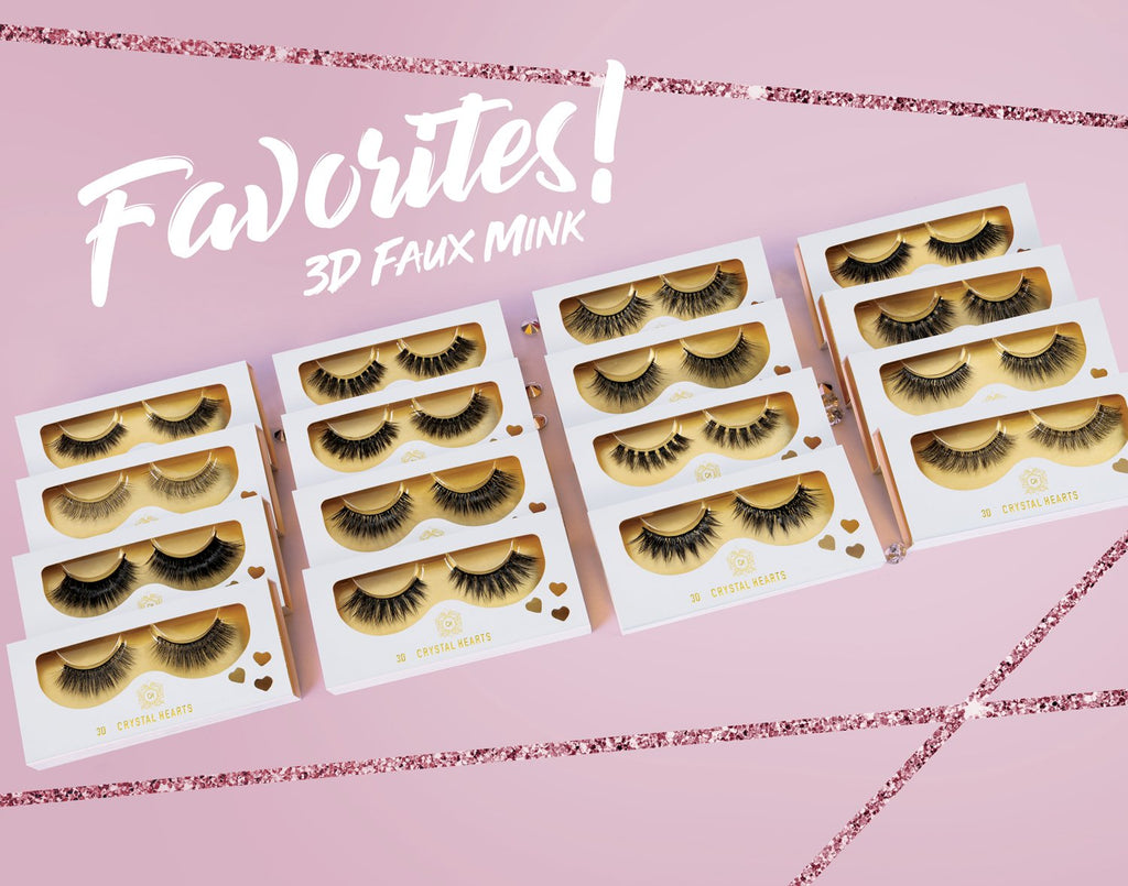 16 styles set 3D Faux Mink Eyelashes