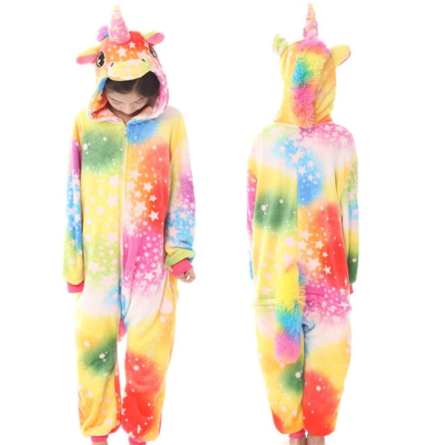 Unicorn Pajamas For Children Animal Cartoon Blanket Sleepers Baby Costume Winter 2019 new Boy Girl Licorne Onesie