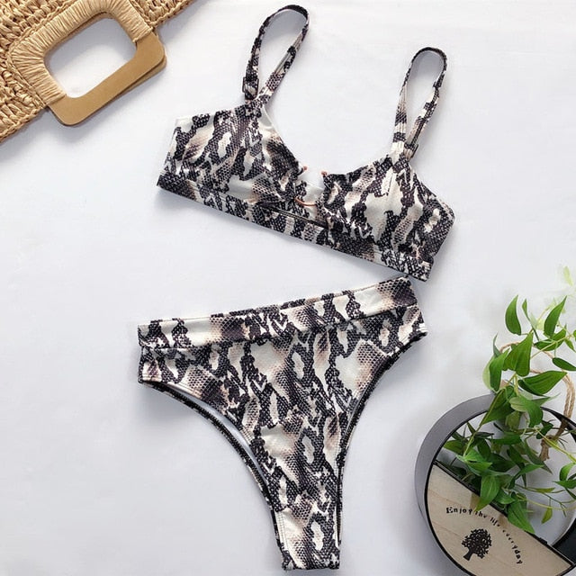 Sexy Leopard Bikinis 2020 Micro Bikini Set Push Up Thong Biquini High Cut Swimwear Women Mini Swimsuit Female Bathing Suit