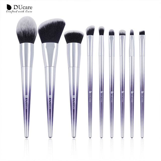 DUcare Brushes for Makeup 9/17 PCS Brush Set Eyeshadow Powder Eyebrow Foundation Brush Synthetic Hair Make Up Cosmetic Tools