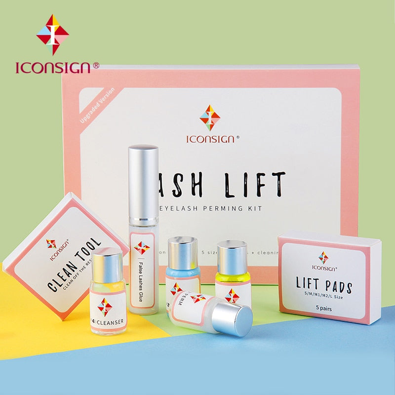 ICONSIGN Professional lash lift kit eyelash lifting kit for eyelash perm with Rods Glue Dropshipping Beauty Salon lash lifting